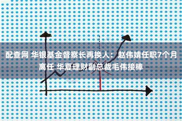 配查网 华银基金督察长再换人：赵伟婧任职7个月离任 华夏理财副总裁毛伟接棒