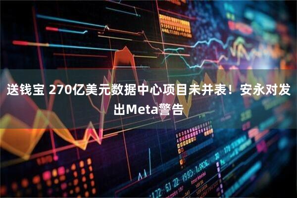 送钱宝 270亿美元数据中心项目未并表！安永对发出Meta警告