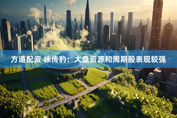 方道配资 徐传豹：大盘资源和周期股表现较强